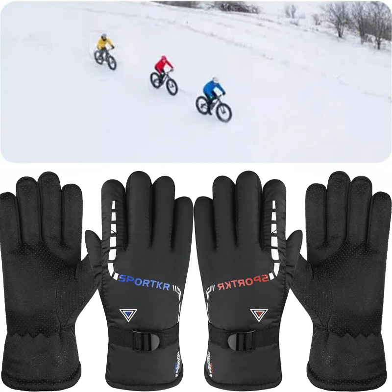 Motorcycle Cycling Gloves Warm Winter Outdoor Waterproof High Quality Mitten Motorbike Thermal Sport Glove Women Men Universal