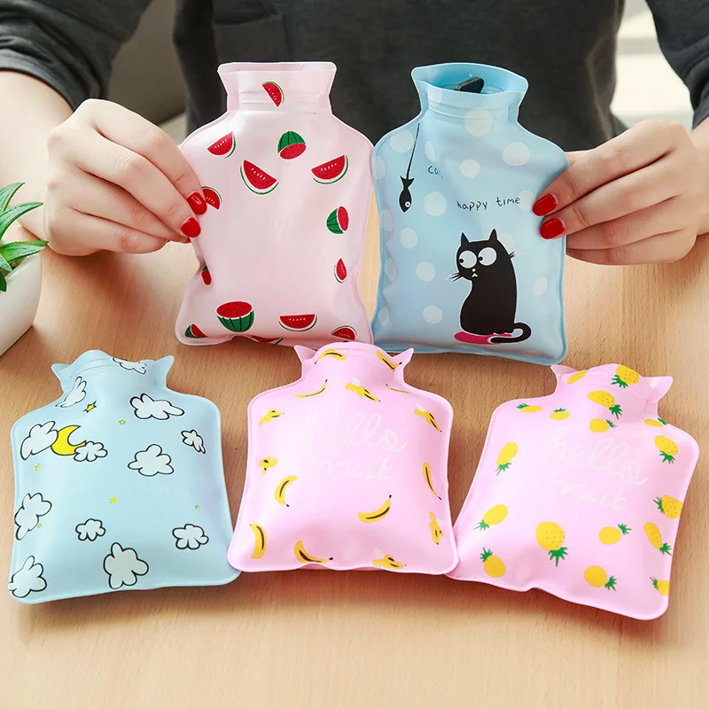 

Pvc Hot Water Bottle Mini Cartoon Water Injection Hot Water Bag Size Hand Warmer Water Injection Hot Water Bottle