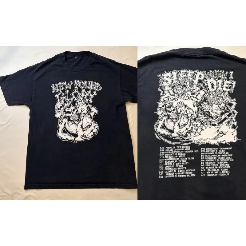 تي شيرت New Found Glory Sleep When I Die قطن جميع المقاسات Us565 #1