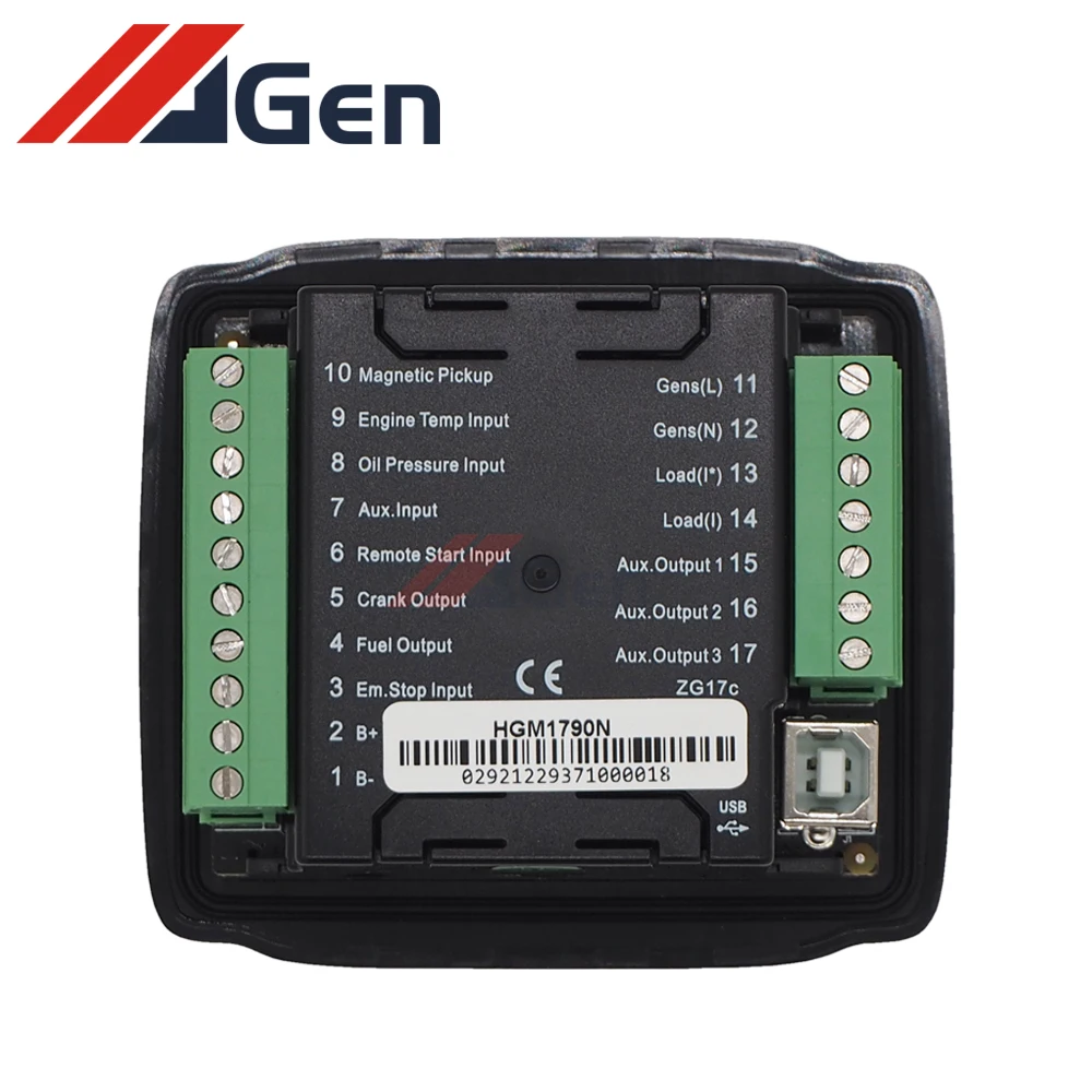 Imagem -02 - Controlador Genconjunto para Self-starting Smartgen Hgm1790n Entrega Rápida