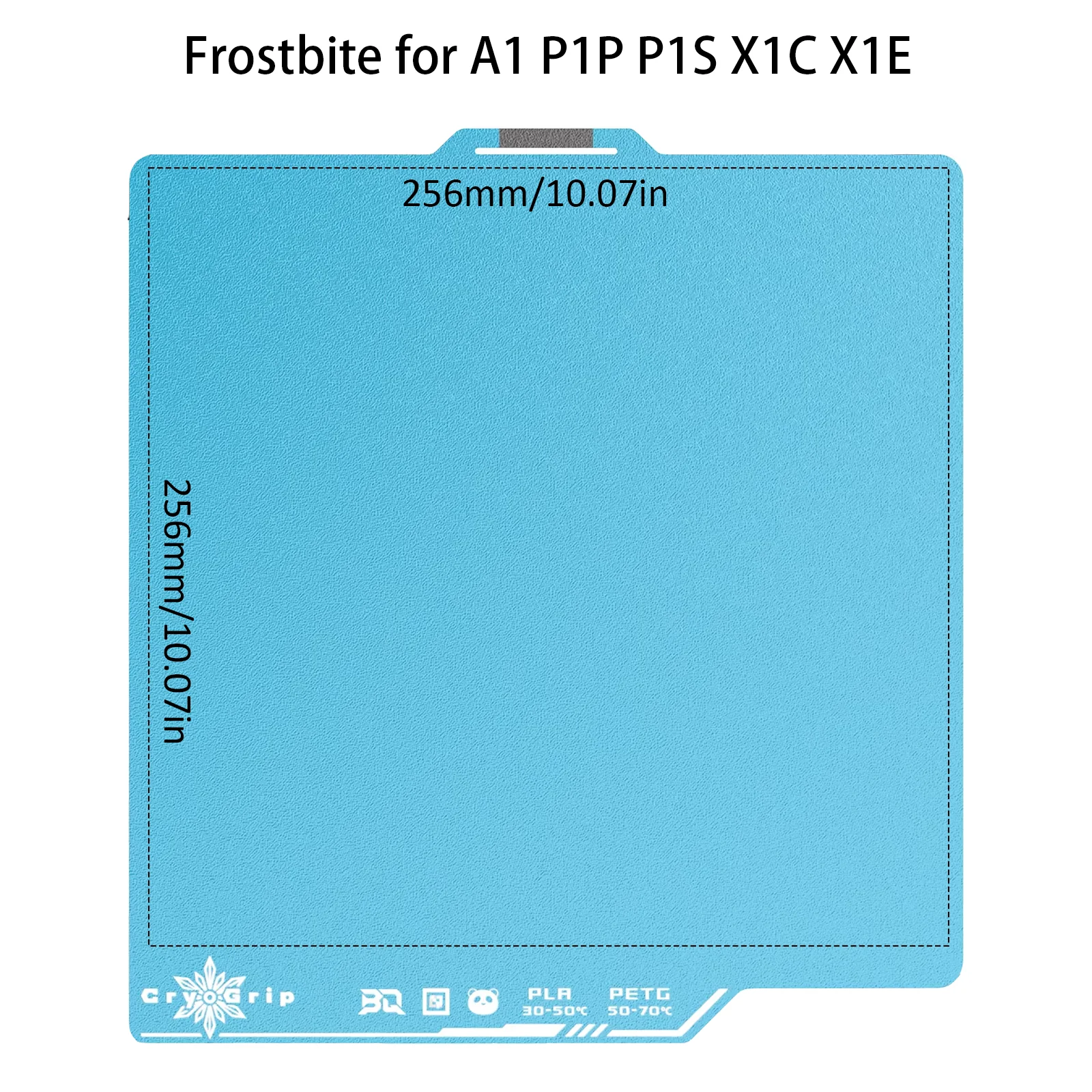 BIQU Panda Bauplatte CryoGrip Pro Federstahl doppelseitig für BambuLab P1P P1S P2S A1 X1 H2D 3D-Drucker Adventurer 5M