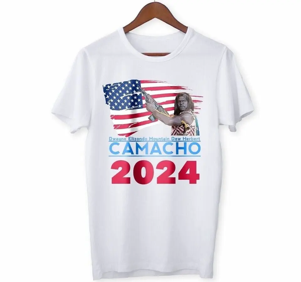 

Funny 2024 Election T-Shirt President Camacho Idiocracy - Biden Trump KennedyCotton vintage oversized