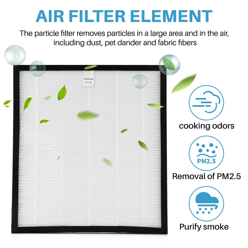 AC4121+AC4123+AC4124 Filters Kit For AC4002 AC4004 AC4012 Air Purifier Parts,White