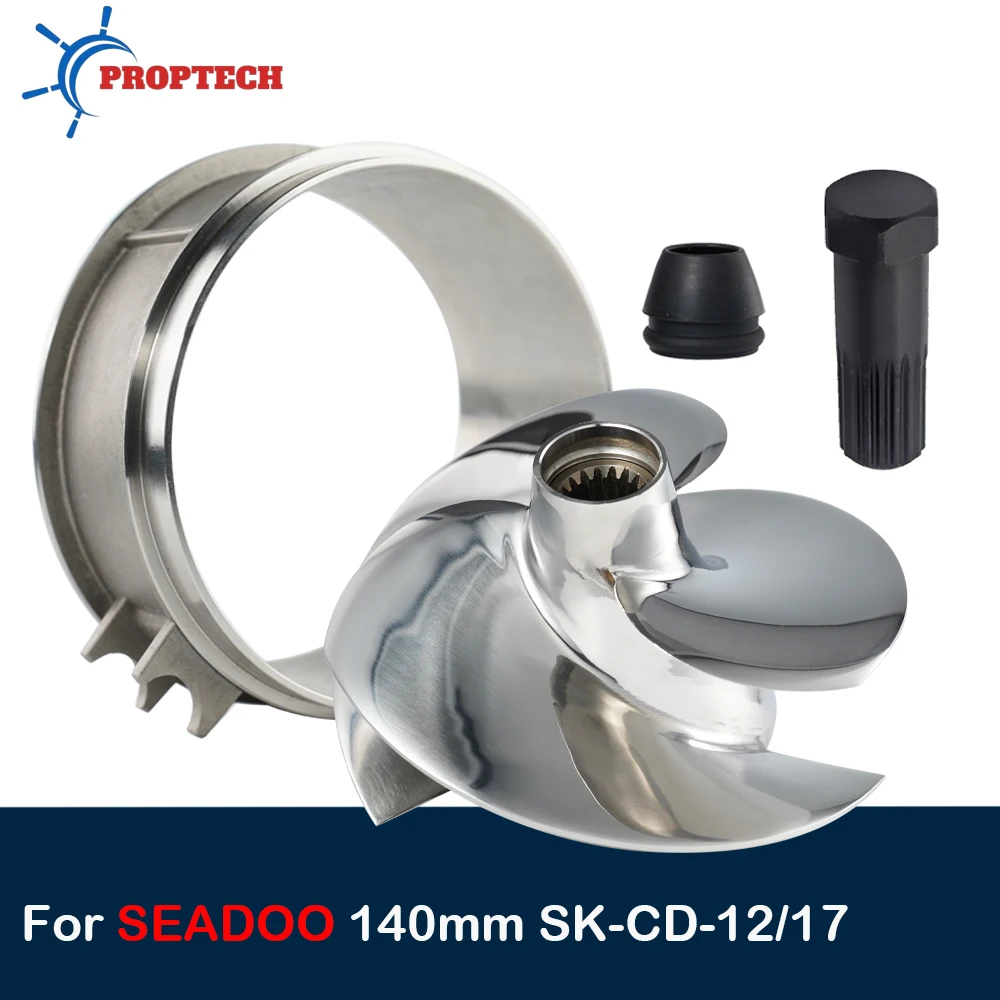 

Jet Ski Impeller Kit For Sea-Doo 140mm Spark 900 HO ACE Spark TRIXX Impeller with Wear Ring Boot Tool Replace Solas SK-CD-12/17