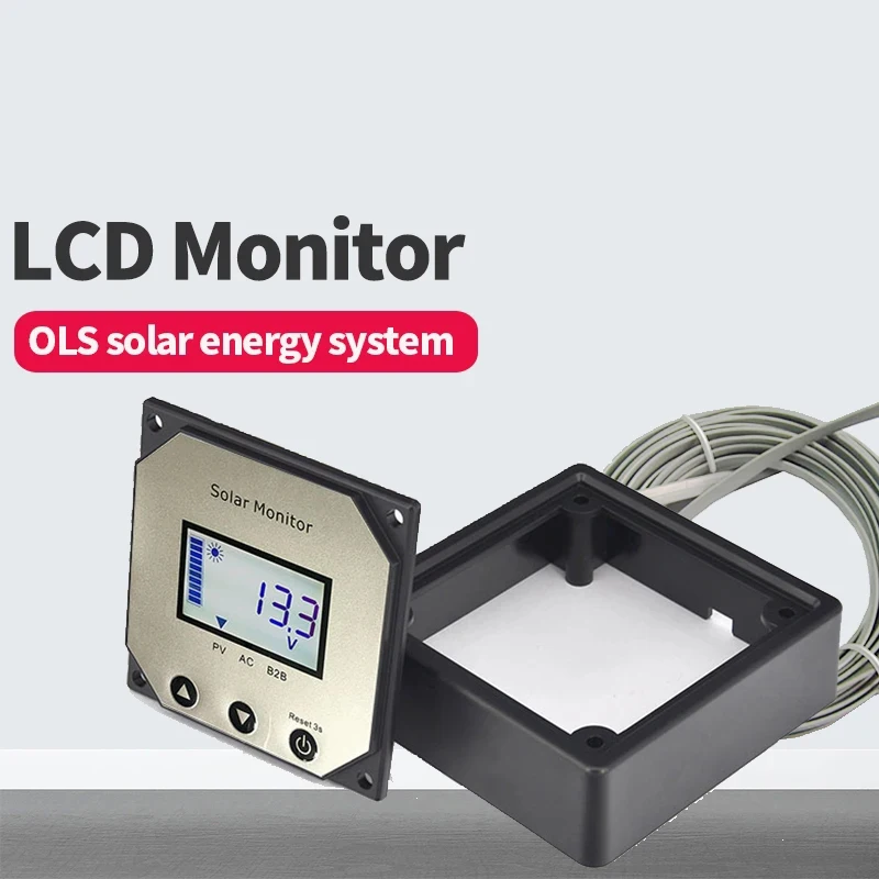 PWM Dual Charging Solar RV Controller LCD Display Monitor Solar Controller Voltage Display Monitor MT-2 MT-3 MT-4 LCD Display