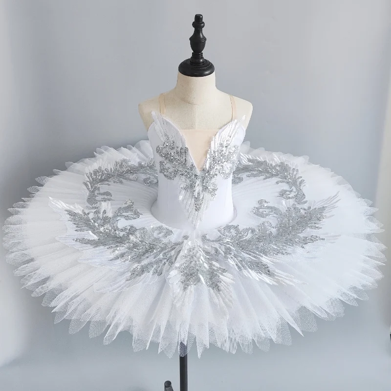 Ruoru New Professional Ballet Tutu Girls Platter Pancake Tutu Ballerina Party Dress Adult Women Child Kids Ballet Dance Costume