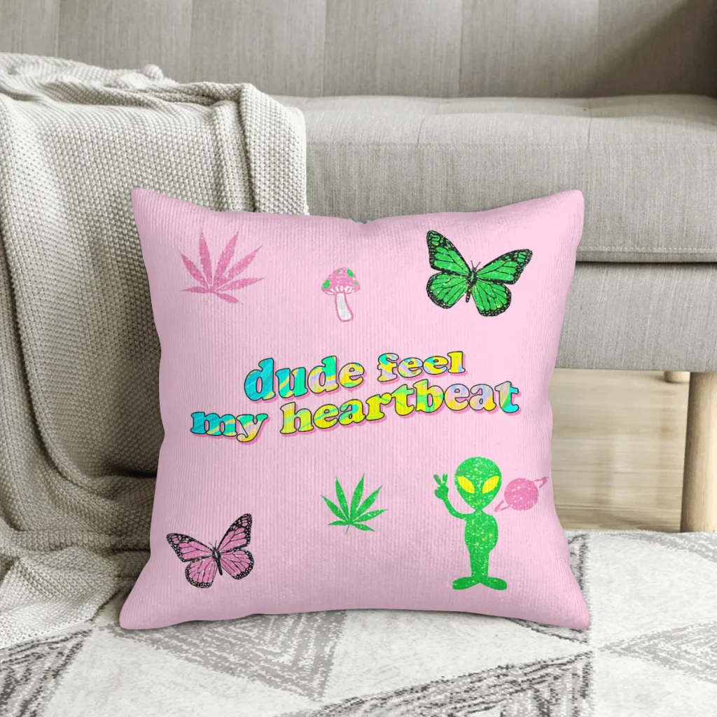 Blaze It Sticker Set  Polyester Cushion Cover For Home Garden Decorative Breathable Throw Pillowcase