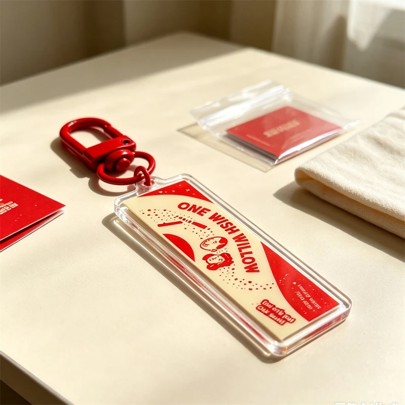 One Wish Obsession Inspired Acrylic Keychain - Unique Design Fashionable Accessory for Key Organization