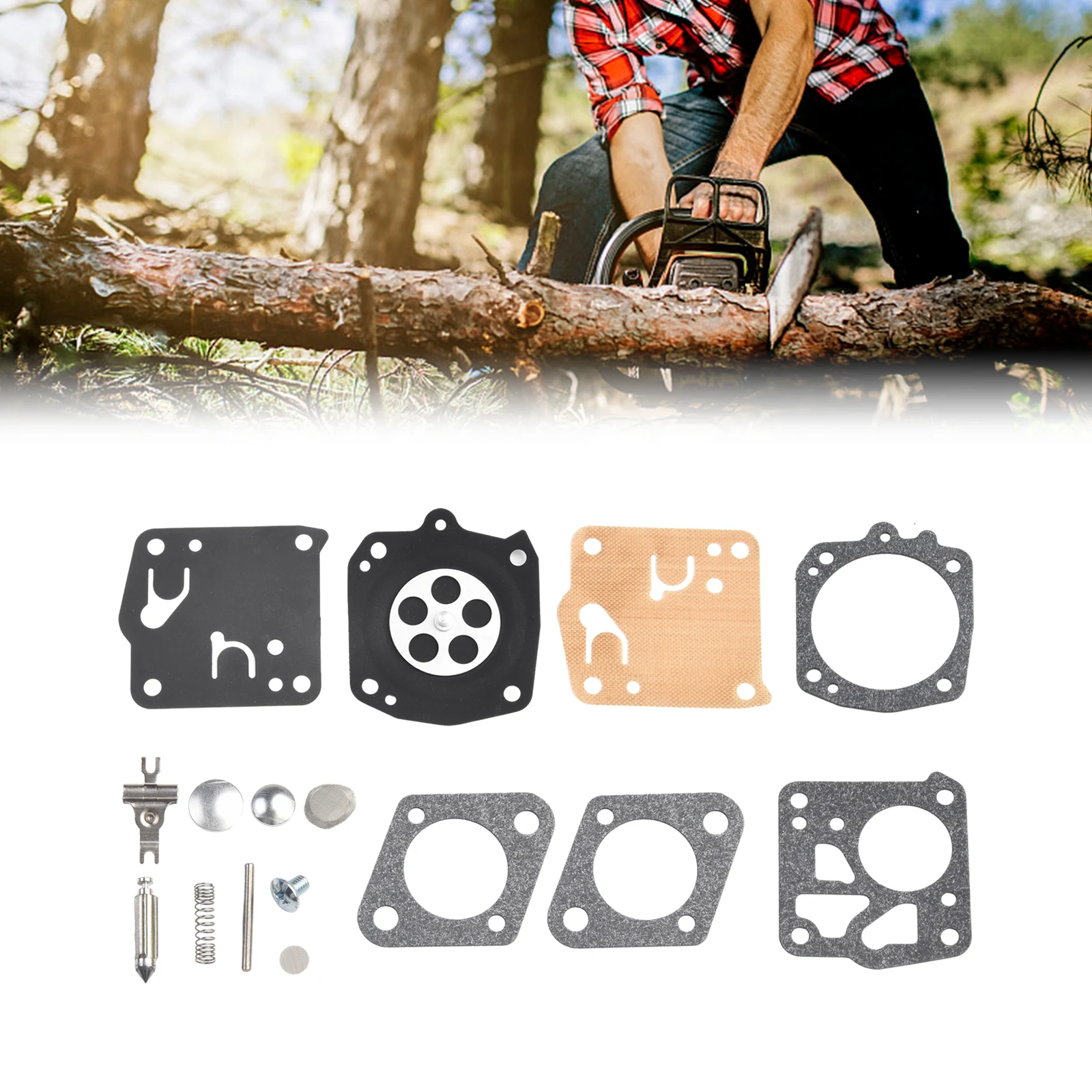 Repair Kit for Homelite XL12 Chainsaw For Carburetor with For Tillotson For Carb Replaces rk23hs Check UT Model Compatibility