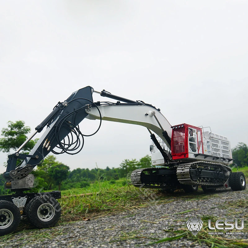 Metal Trailer For 1/14 LESU Carter C374 RC Hydraulic Excavator Tracks DIY Model Outdoor Toys TH17162