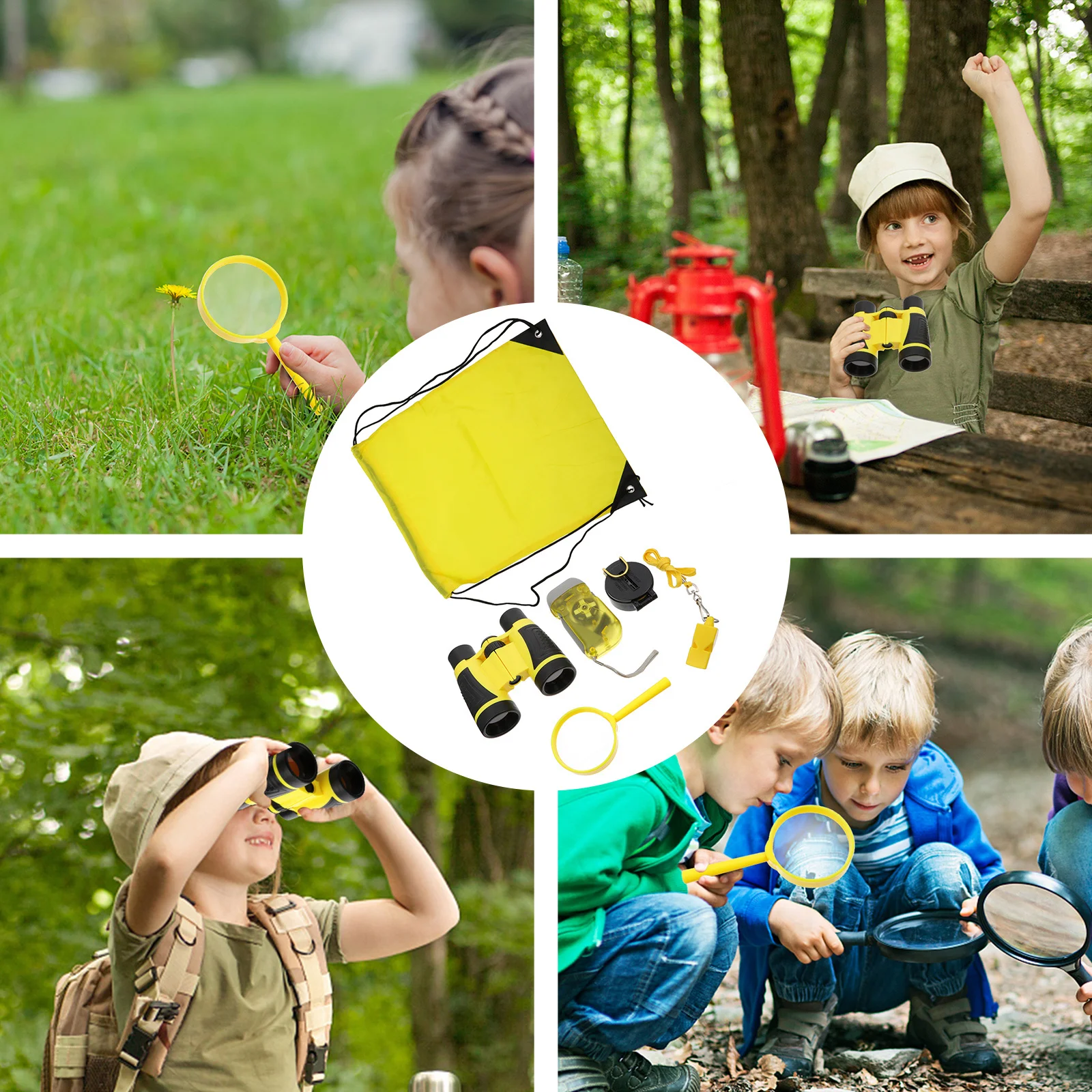 1 set per bambini, cattura insetti all'aperto, kit per esplorazione avventurosa, torcia da campeggio creativa, attrezzatura educativa