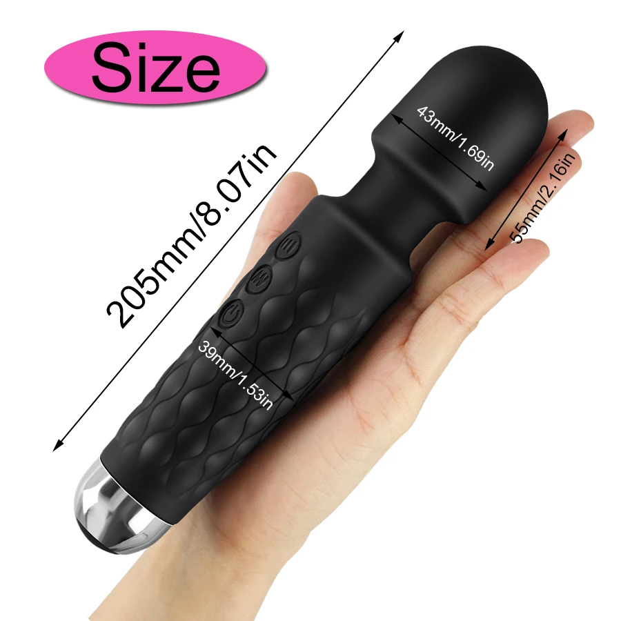 Powerful Magic Wand Vibrators for women Clitoris Stimulator AV Stick G Spot Massager Female Masturbator Sex Toys for Woman