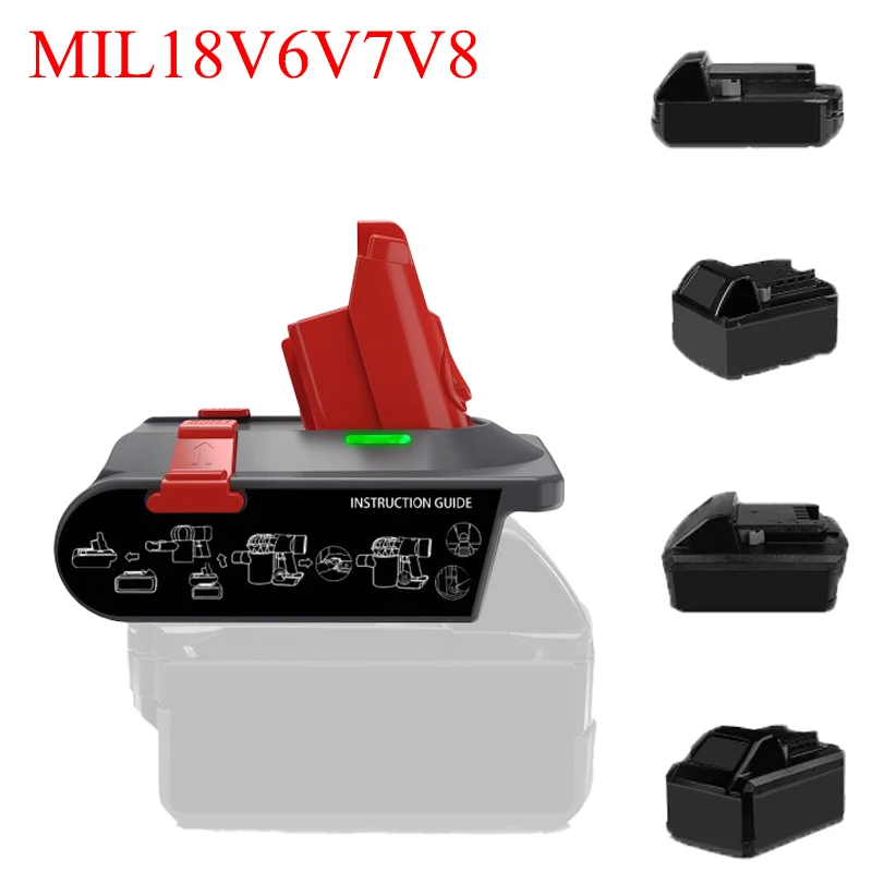 

Для адаптера литий-ионных аккумуляторов DW/Makita/Milwaukee/Kobalt 18/20 В, совместимого с пылесосами серии Dyson V6V7V8