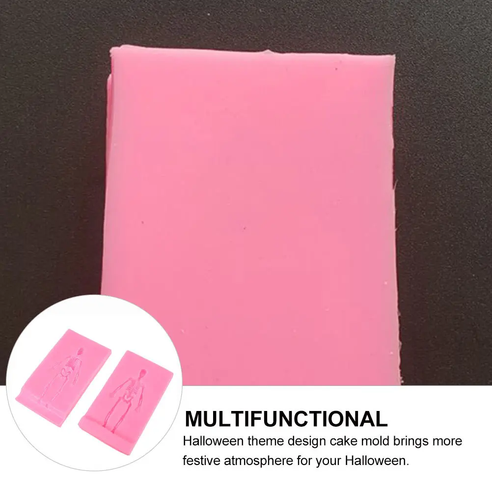 

2Pcs 3D Silicone Halloween Mold Eco-Friendly Baking Tool Chocolate Cake Mold Creative Cake Making Baking Mould