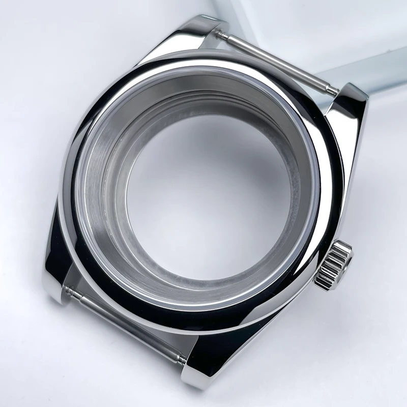 39mm NH35 Gehäuse DJ Lünette Edelstahl Präsident Armband Saphirglas für Seik Mod Teile Fit NH35 NH36 Uhrwerk Uhrengehäuse – Detail 6