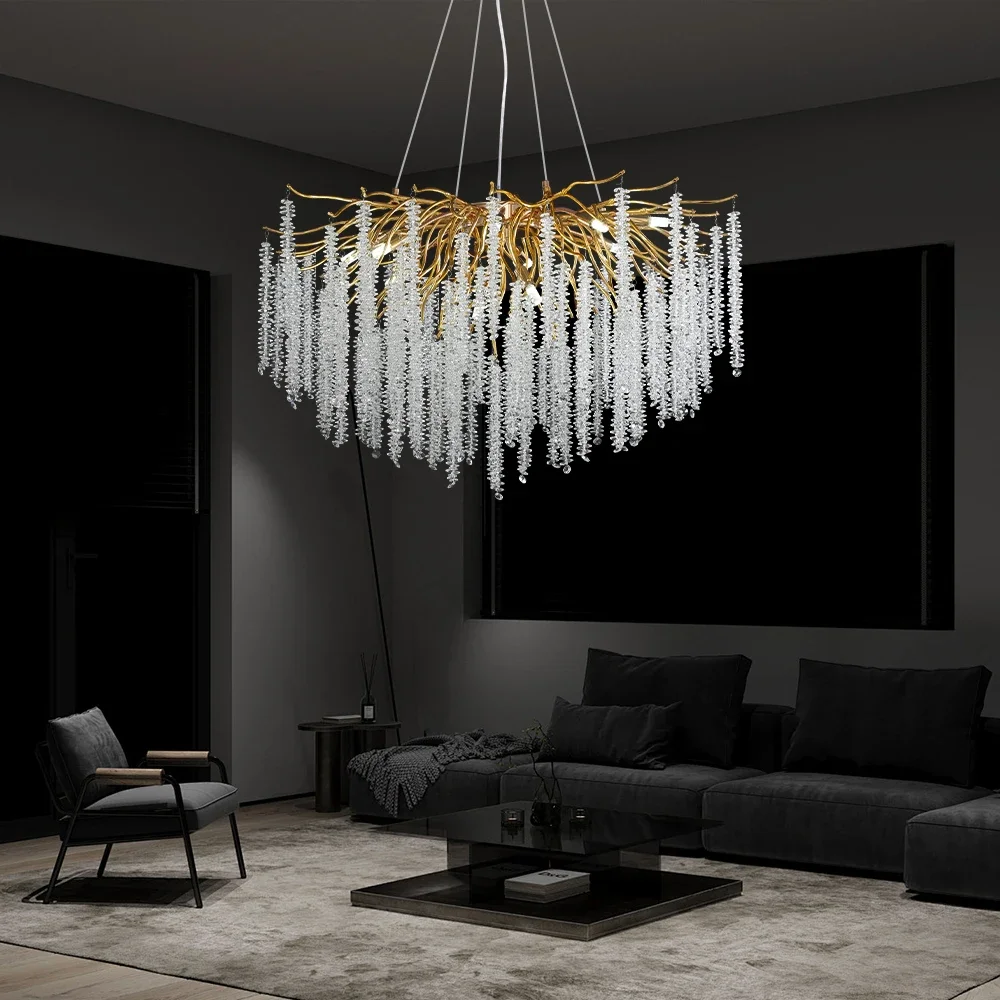 Artpad Pendant chandelier Loft lamps Ceiling Hall Crystal Glass LED Chandeliers for living room home decor luxury