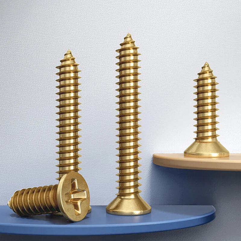 

Brass Phillips Self Tapping Screw M3 M4 M5 Cross Conuntersunk Flat Head Carbon Steel Electronic Drywall Screws Woodworking ﻿