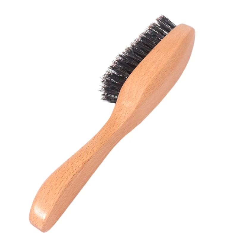 Маленькая щетка для бритья бороды, парикмахерская, винтажная масляная щетка для чистки резьбы по головке