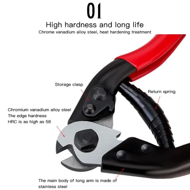 TOOPRE Bicycle Cable Hose Pliers tool Inner wire Cutter Tongs Brake shift Cable Pincers Sharp Pliers Steel Multi function Tools