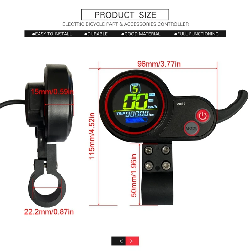 36V 48V 1000W/1500W 35A Electric Bike Controller with LCD Display Thumb Throttle for Ebike Electric Scooter-FABY