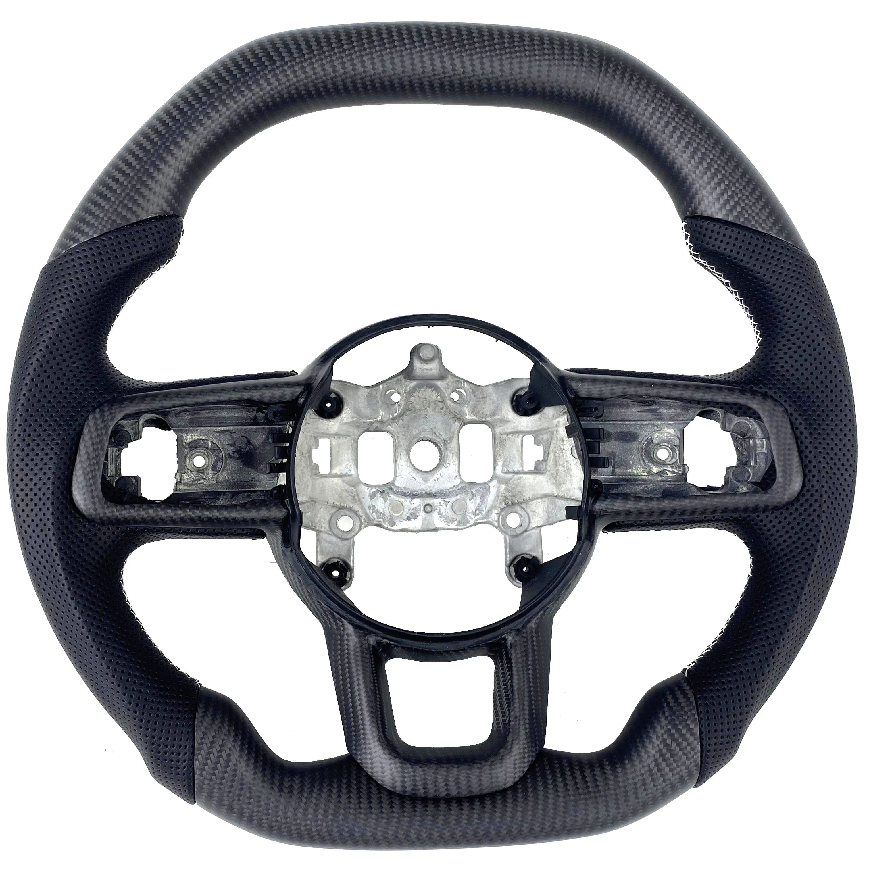 

For Jeep Gladiator JL 2018 2019 2020 2021 Model Custom Car Carbon Fiber Steering Wheel Sport Style