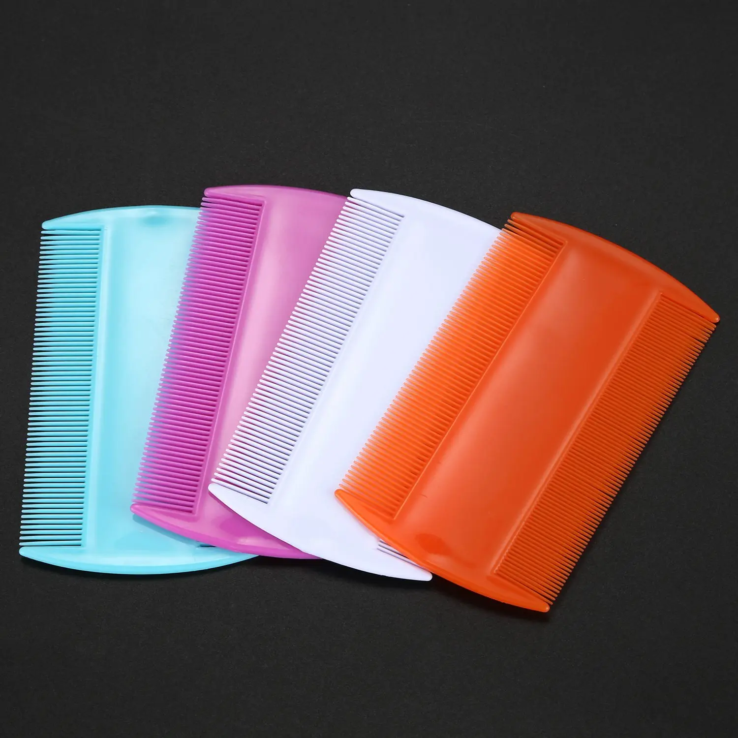 4pcs Flea Lice Combs, Double sided Pet Flea Combs, Cat Dog Pet Grooming Fine Tooth Hair Combs