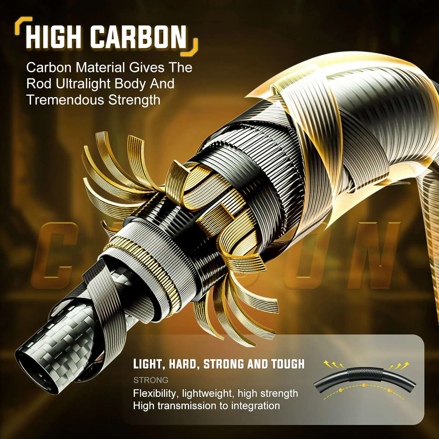 Combo pesca Sougayilang – Caña telescópica ultraligera fibra carbono - imagen 2