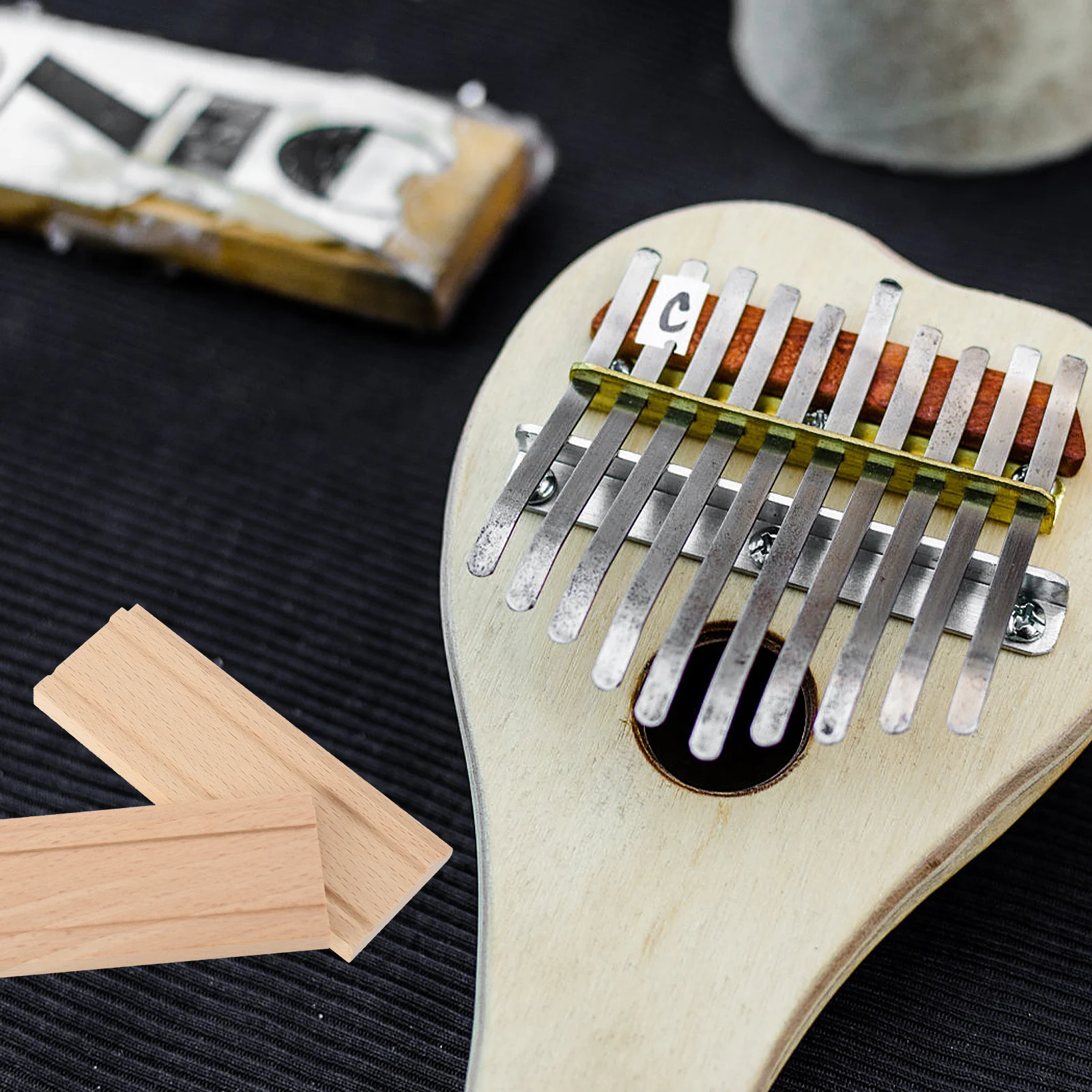 

2pcs Kalimba Accessories Thumb Piano Bridges Durable Wooden Parts Replacement Solid Wood Professional Tool Longtone Improvement