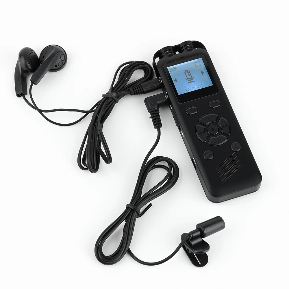 8GB Memory Digital Voice Recorder for Lectures Meetings Portable Recording Devices Playback, Line-in, Password, USB PQ135