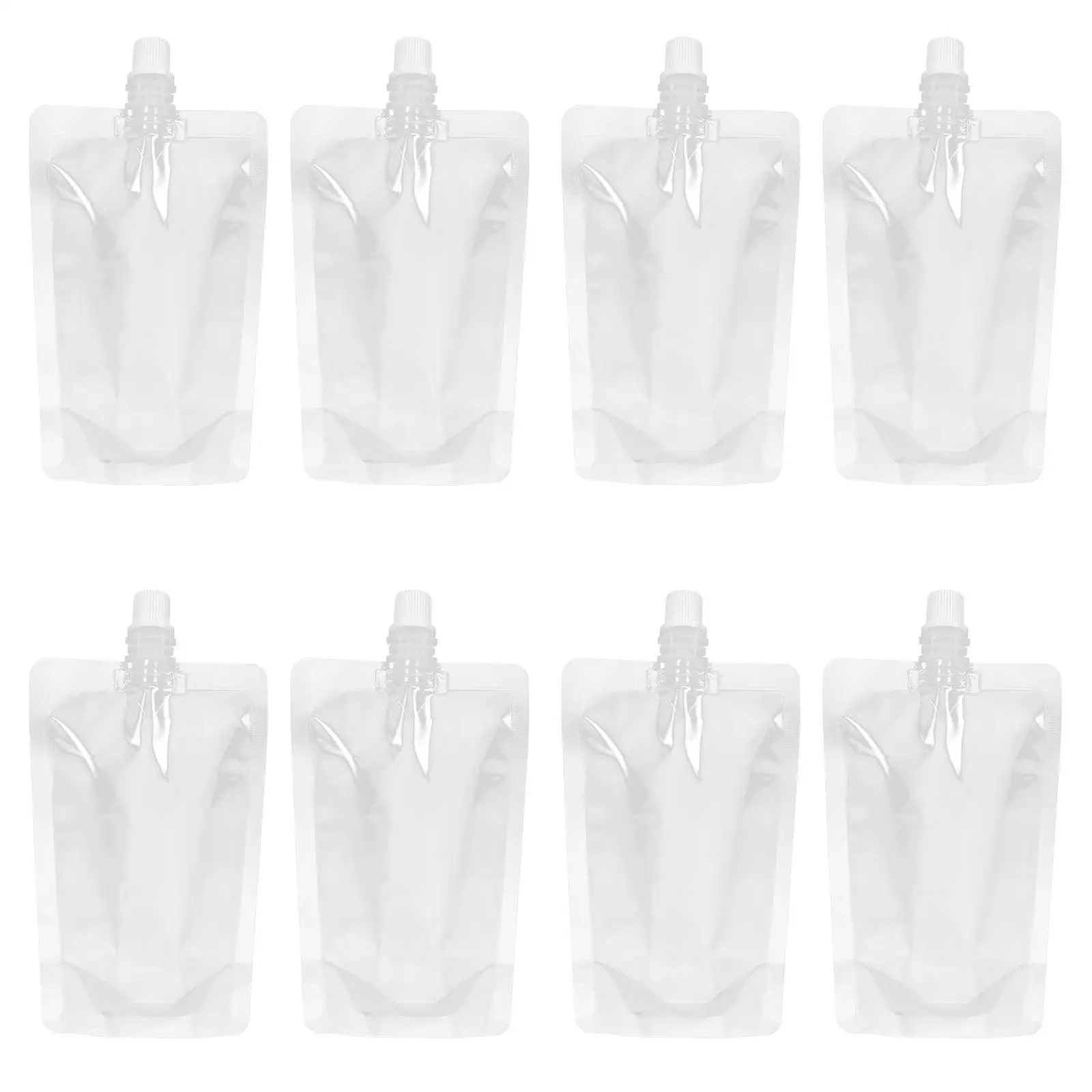 

30 Pcs Drinking Flasks Reusable Spout Pouches Foldable Bag Plastic Pouch Beverages Flask Storage Camping Fishing