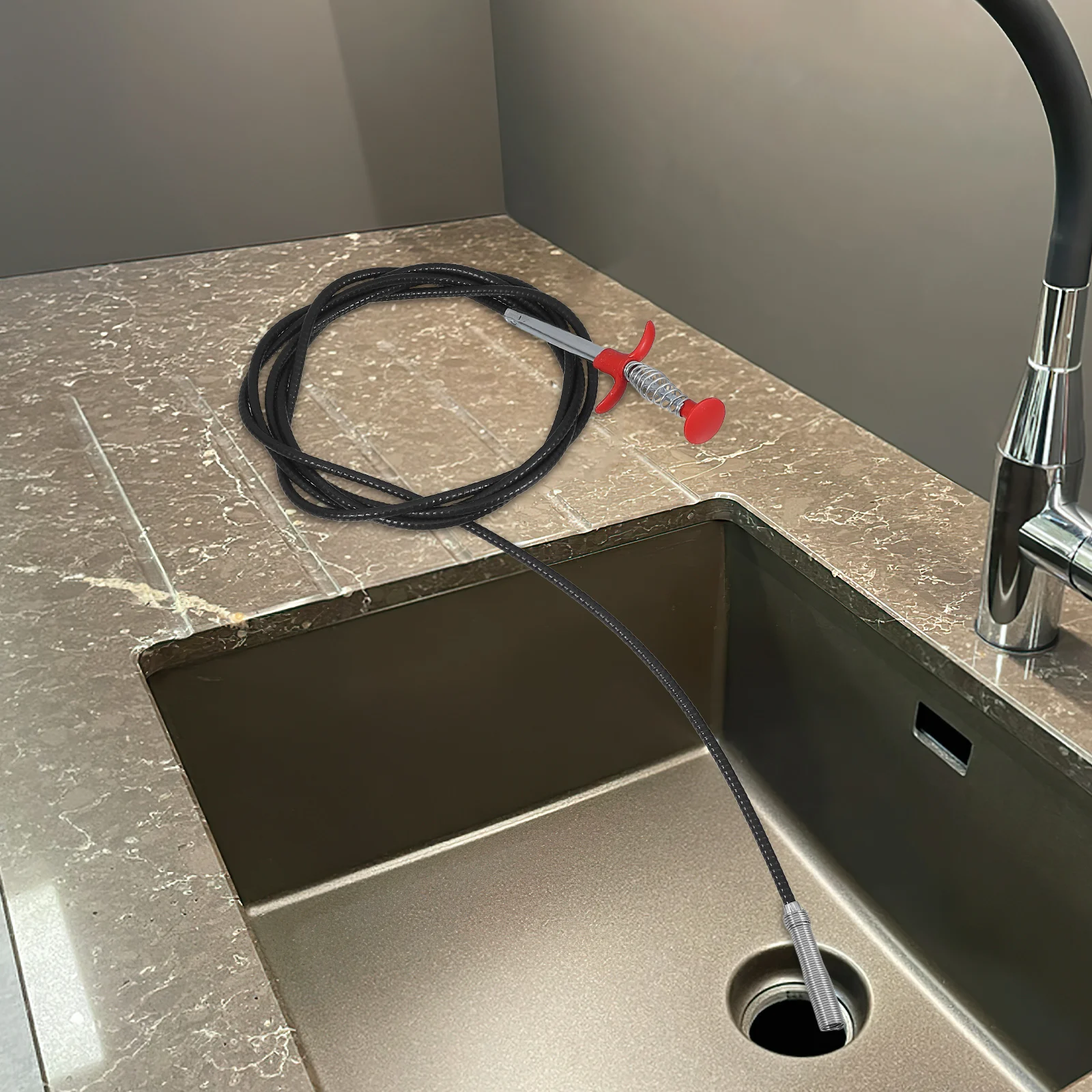 

4pcs Flexible Claw Drain Cleaning For Flexible Claw Pickup Tool Sink Sewer Clog Remover Hair Catcher Pipeline Dredging Tool