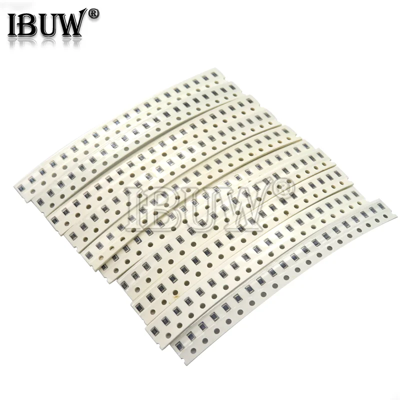 200PCS 1% 0805 SMD resistors assorted kit set ,10 valueX20pcs=200pcs 1R00 R820 R750 R620 R500 R470 R330 R220 R150 R100