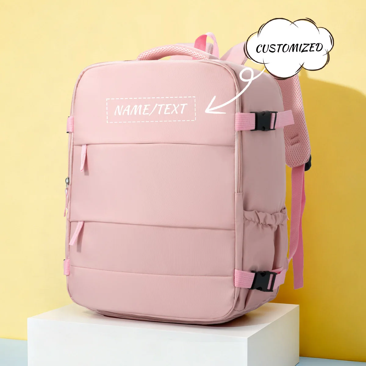 شعار مخصص عبر الحدود حقيبة السفر مقصورة الأحذية حقيبة الأمتعة حقيبة أعمال الكمبيوتر حقيبة مدرسية الطالب DIY بها بنفسك #1