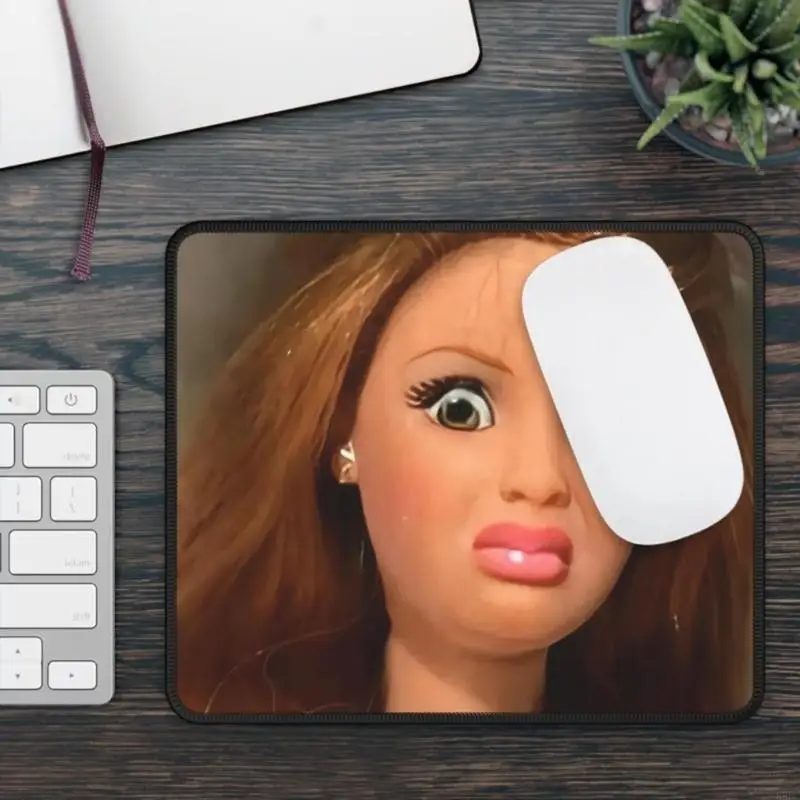 Funny Doll Face Mouse Pad With Exaggerated Soft Rubber Surfaces And NonSlip Base For Office Or Gaming 896C