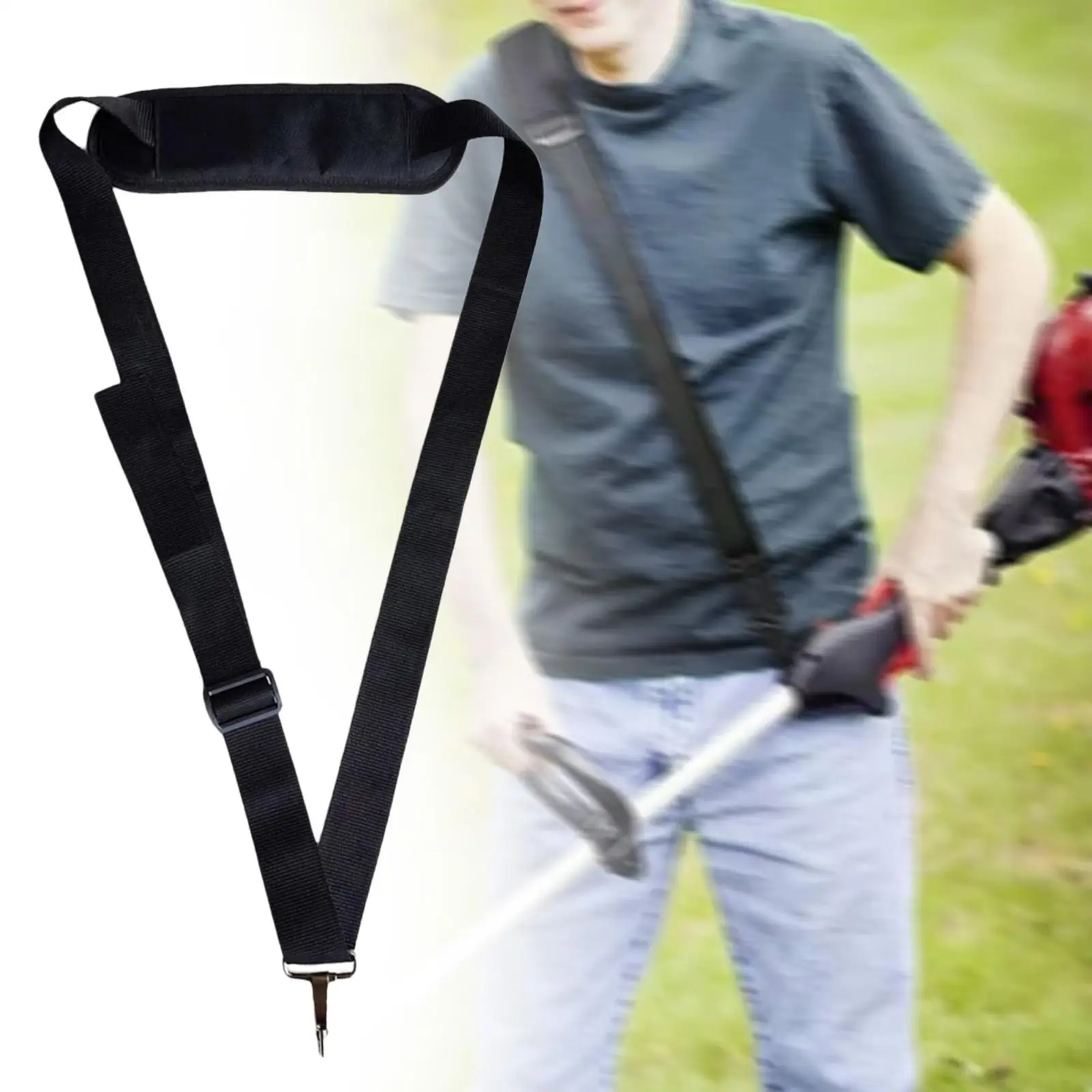 Trimmer Shoulder Strap Grass Edger Black Supplies Easy Release Belt Weeding Eater for Lawn Brushcutters Strimmer Weeding Wacker