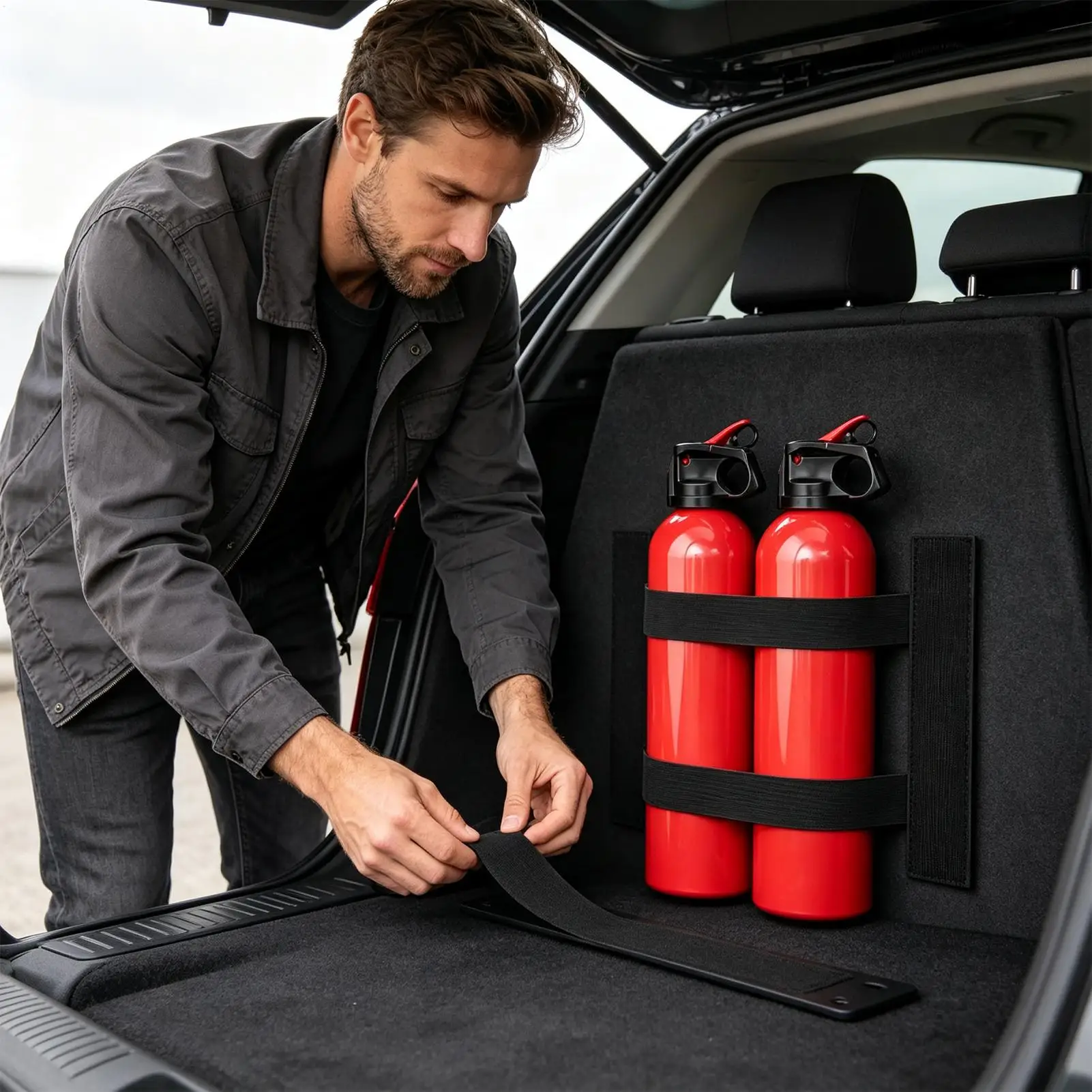 Trunk Organizer Securing Straps Anti-Slip Securing Belts Fixing Holder Cargo Fixing Belt For SUVs Trucks Sedan RV Van Road Trip