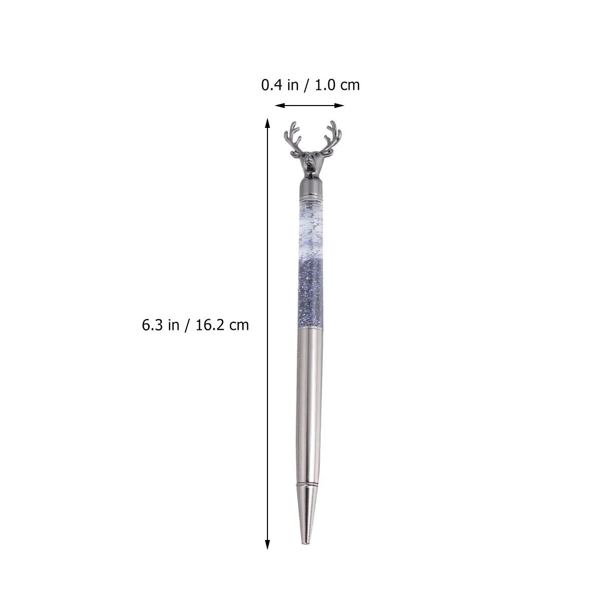 

2pcs Deer Shaped Metal Ballpoint Pens Sparkling Glass Diamond Smooth Writing Stationery For Students Office School Gift Idea