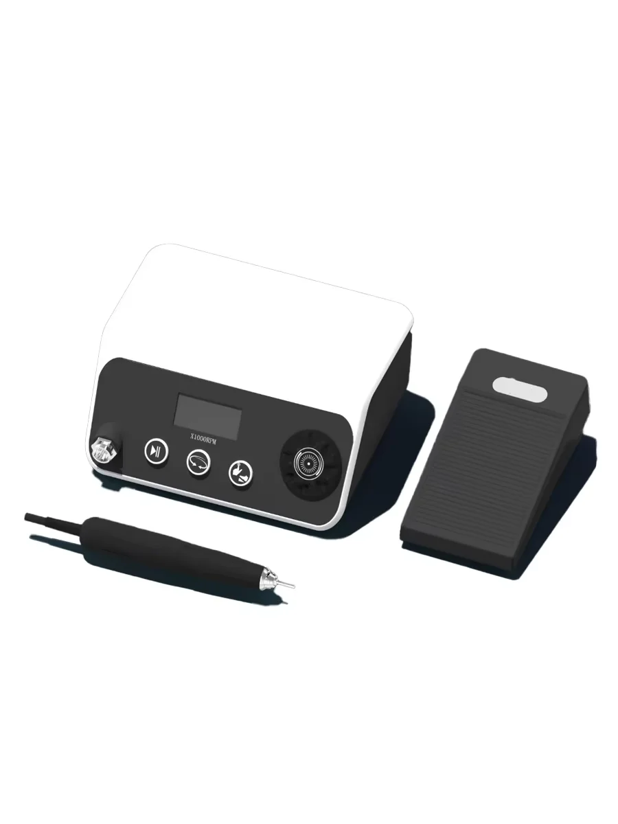 Hochwertiger Mikromotor-Polierer für Dentallabore – 60.000 U/min, bürstenloser Sensormotor, Schleifen, Polieren, Handstück