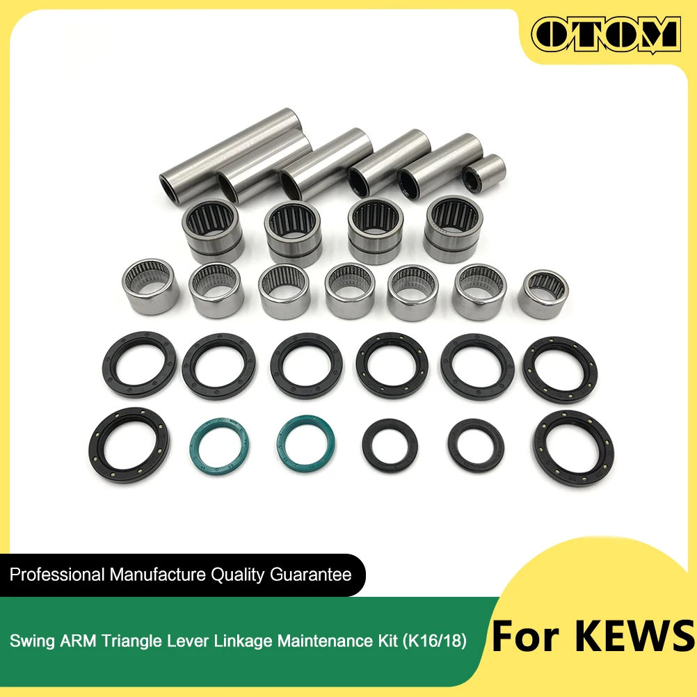 OTOM NC250 NC450 Motorcycle Swing ARM Triangle Lever Linkage ARM Needle Bearing Oil Seal Bushing For KEWS K16 K18 Pit Dirt Bike