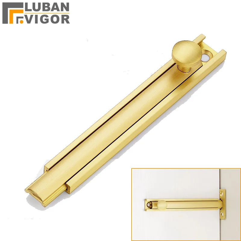 so beautiful Brass latch surface mounted Invisible door lock bolt strong and sturdy simple design strong and sturdy