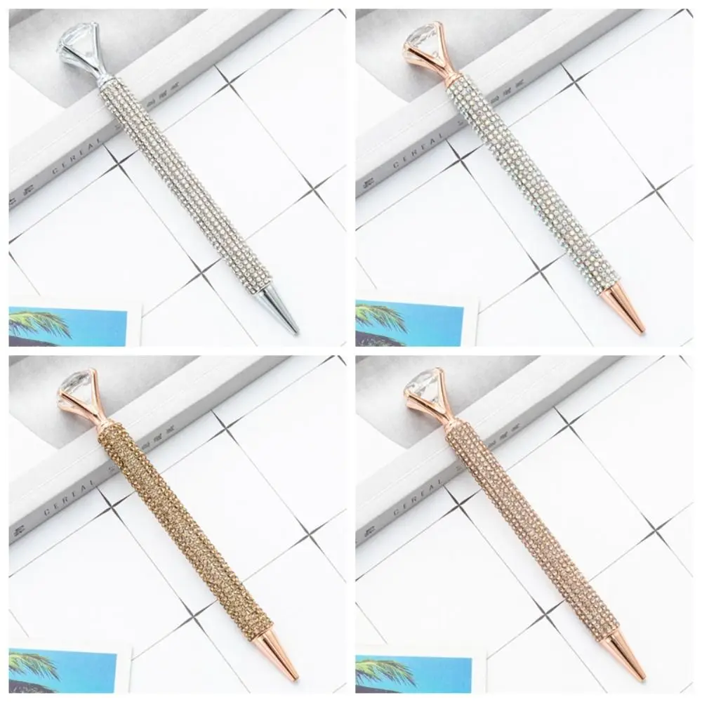 Luxury Great Drill Ballpoint Pen Metal Material Creativity Rotating Metal Pen Multi-purpose Multifunction Crystal Drill Pen