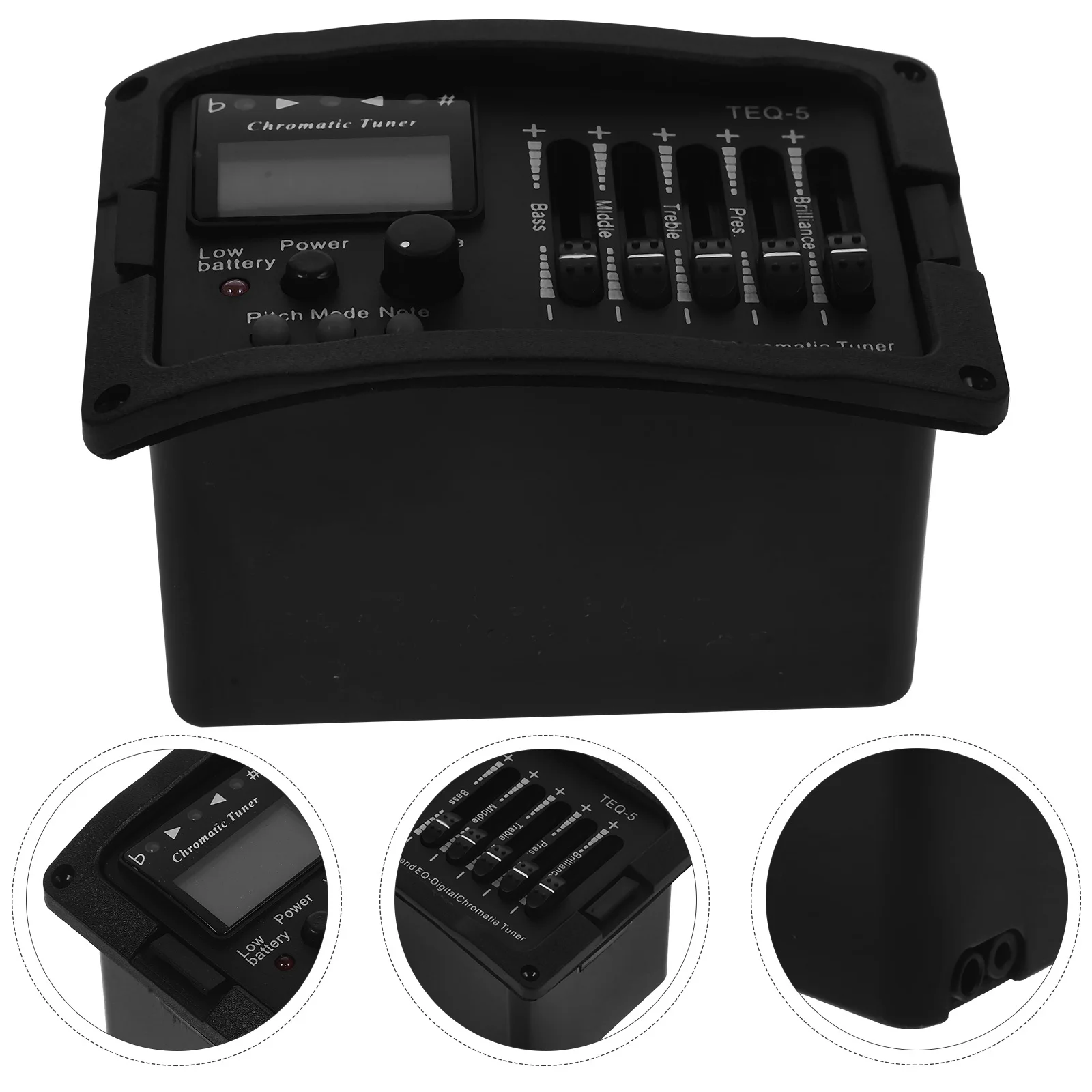 

5 Band Pickup Acoustic Guitar Preamp Equalizer LCD Tuner Volume Control Tone Shaping for Acoustic Guitar Amplifier