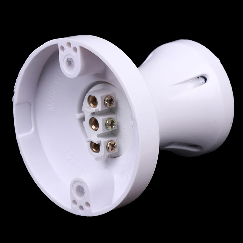 E27 Screw Ceiling Lamp Head LED Lamp Holder Desktop Led Lighting Base Socket Heat resistant round lamp holder