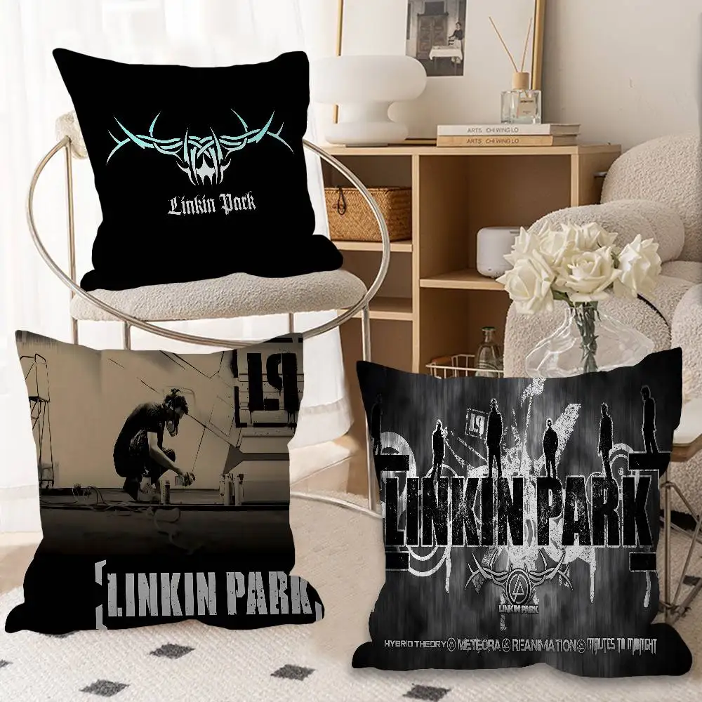 L-Linkin Hot Band Park Personalized Pillow Dust Cover Bedroom Kids Party Decoration Pillowcase Birthday Children Gift
