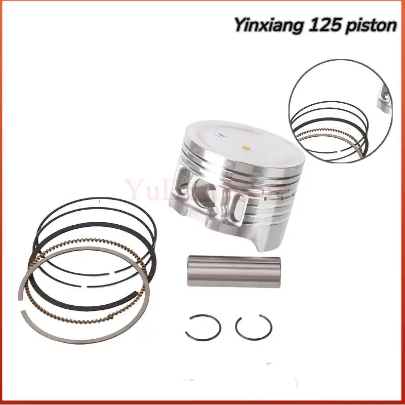 

Premium Piston Heat Resistant Stable Performance Fit Yinxiang 125cc Street Bike Dirt Bike Engine Accessory