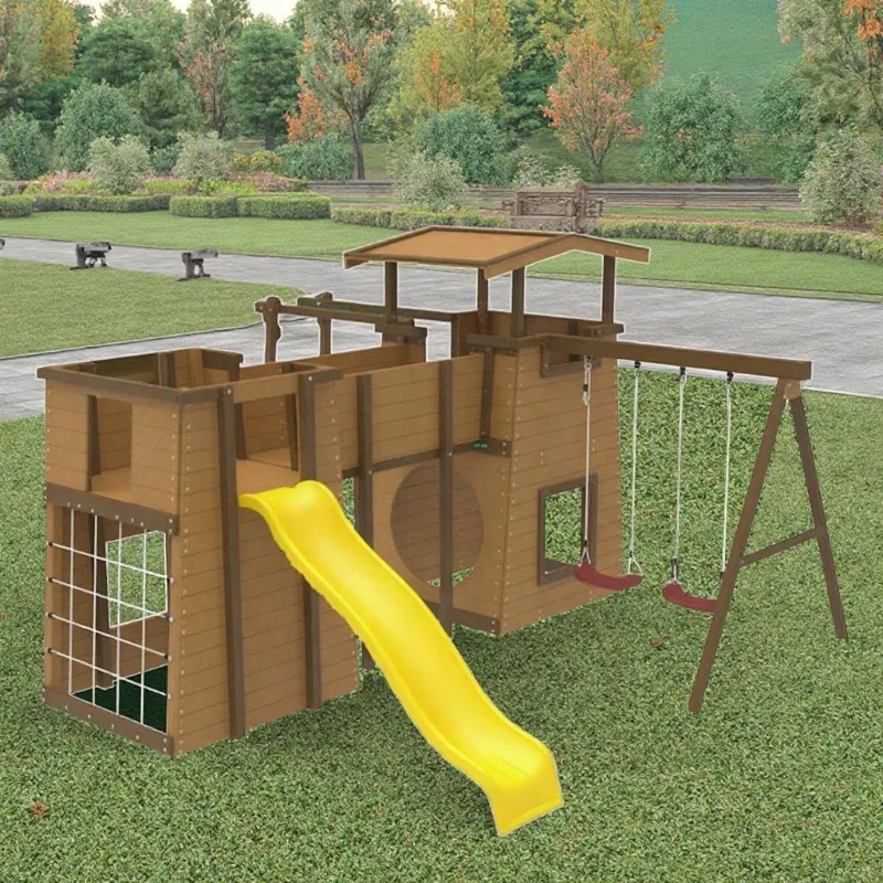 Great Wall Game Set Outdoor Game Equipment Swing Slide Climbing Net