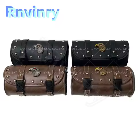 For Harley Sportster XL883 XL1200 Universal Motorcycle Saddlebag Model Side PU Leather Luggage Storage Tool Pouch