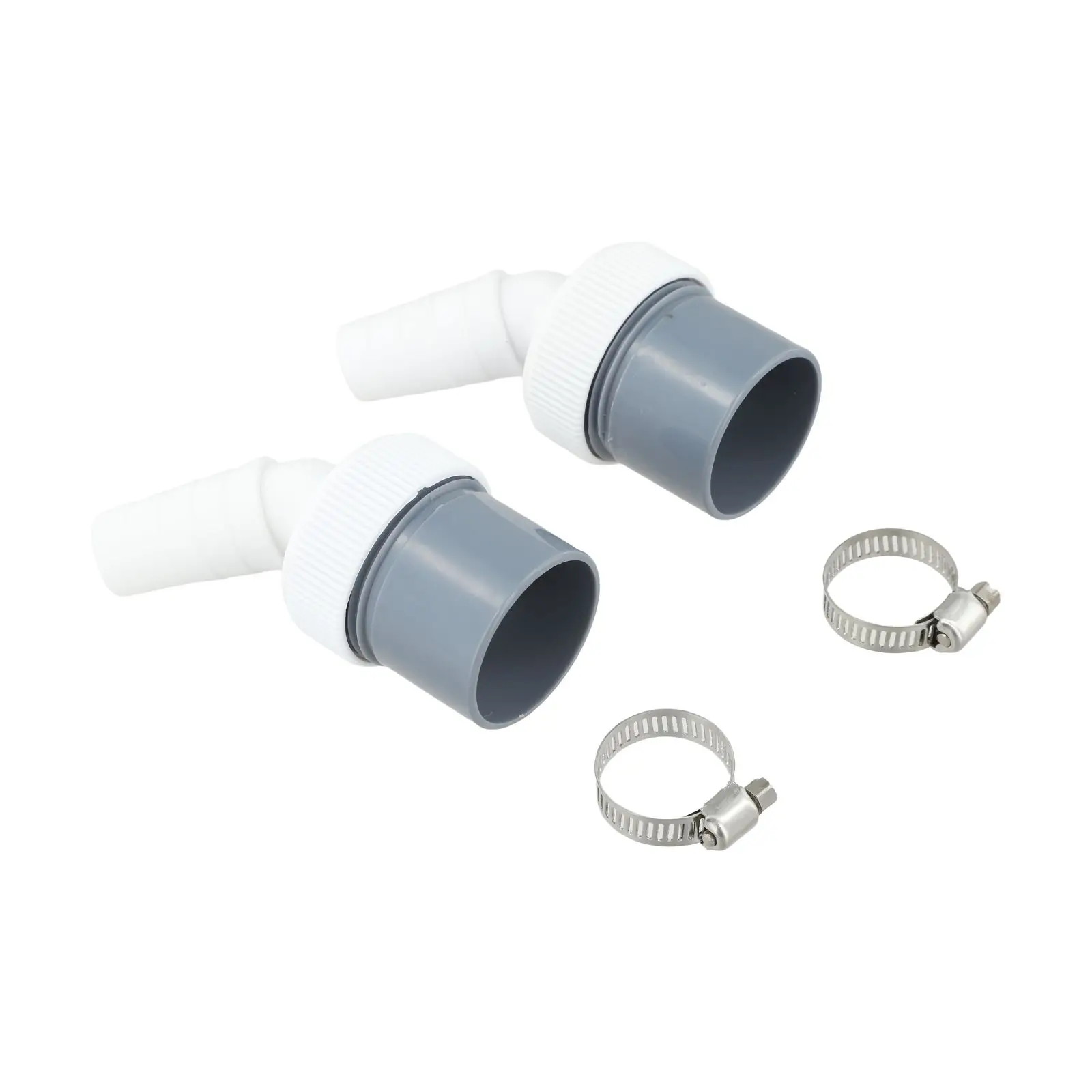 2 Pcs Reliable Drain Adapter for Washers and Dishwashers PVC Material with Secure Installation Accessories for Peace of Mind