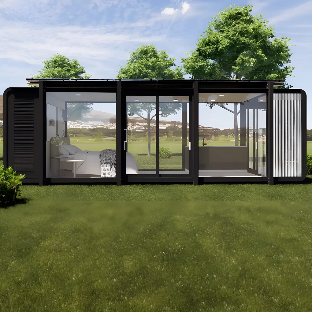 

Made Modern Prefabricated Flat Pack Cheap House Easy Assemble Prefab Flat-floor 4 in 1 Container House Warehouse