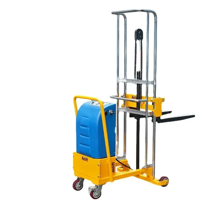 Cheap And Fine Legless Electric Stacker Counterweight Counterweight Light Semi Automatic Hydraulic Forklift Small Loading And Un